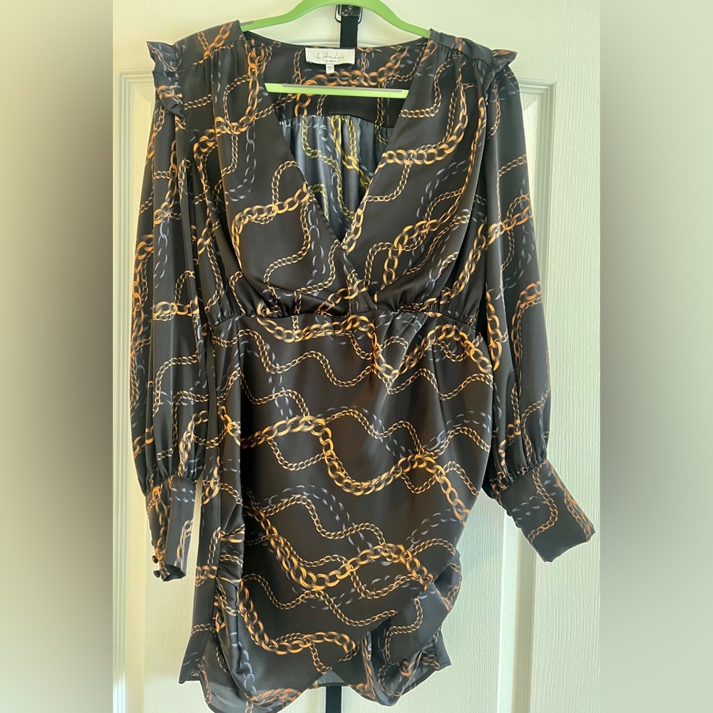 L’Academie belted dress- size small - worn once!